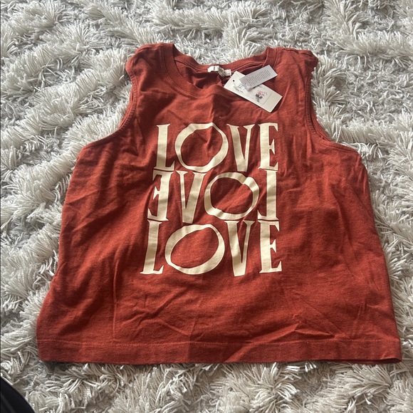 Z Supply Rust Love Graphic Muscle Tee - Picture 5 of 5